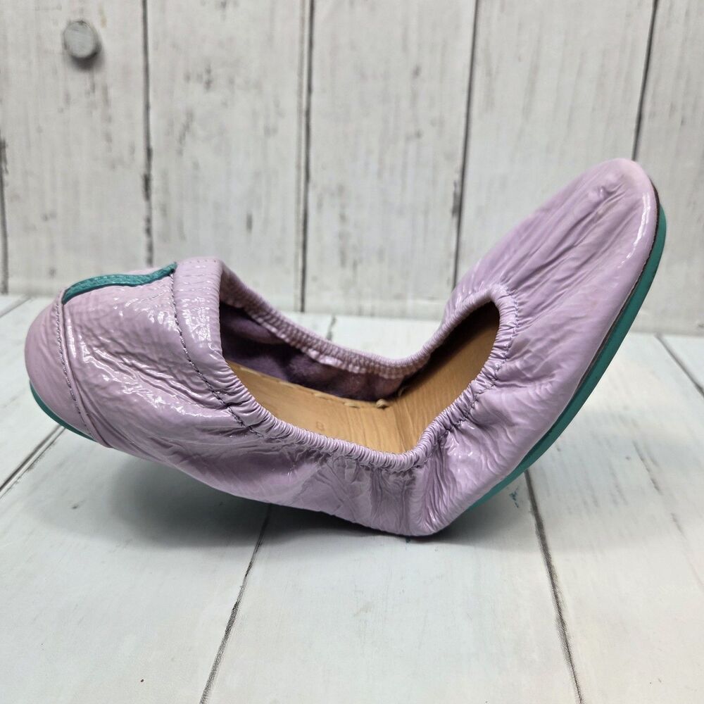 TIEKS by Gavrieli Ballet Luxury Flats US 8 Light Lavender Patent Leather GUC - Picture 5 of 11